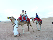 Camel Riding Dubai, Enjoy Camel riding in the middle of Dubai desert with our Licensed Safari Guide, We recommend basic knowledge of horse riding but our safari guide could help you with basic camel riding techniques. You will have an hour or two until you get exhausted.  Pickup: 8:00 AM or 10:00 AM