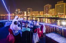 Underwater tunnel under a huge shark- & ray-filled tank, plus a creepy crawly zone with snakes. Dubai Underwater Zoo Tickets and Dhow Cruise Combo is best for people looking for adventure in dubai. Dubai Marina Cruise, Dubai Canal Cruise and Dubai Creek Cruise